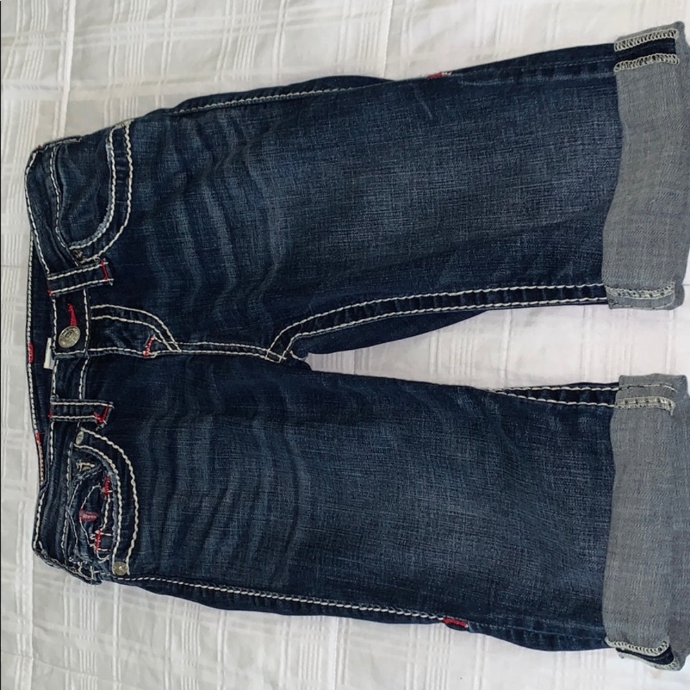 True Religion above the knee jean shorts